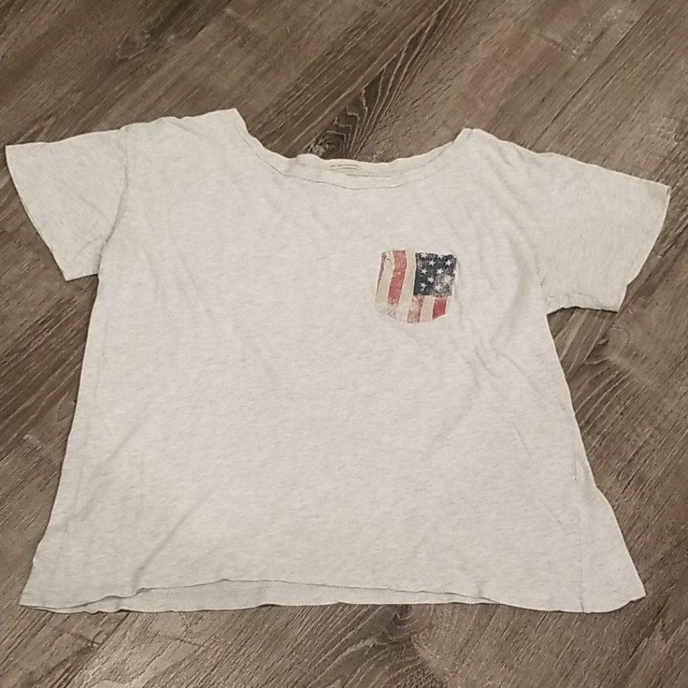 Ralph Lauren American Flag crop top